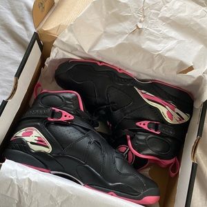 Pink and black Jordan 8 retro